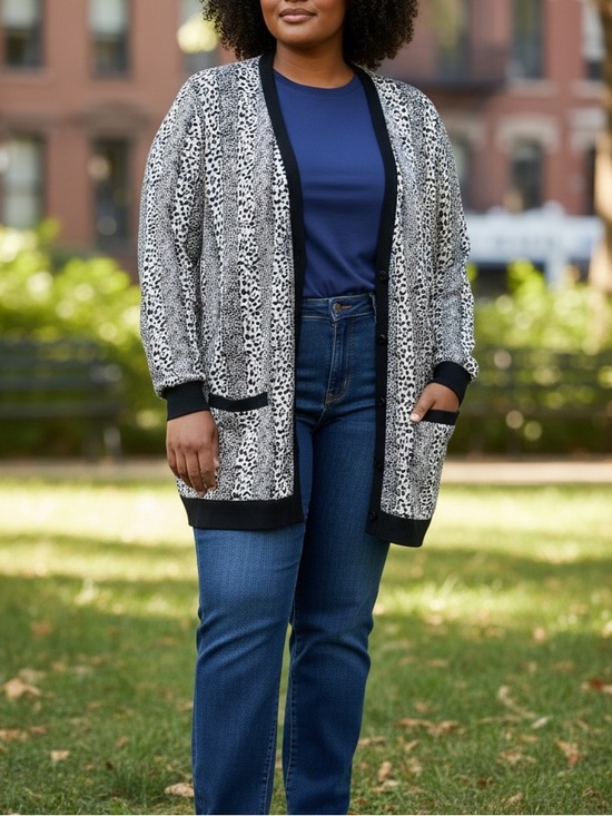 La Panthera Jackets & Blazers - LA PANTHERA Leopard Print Cardigan Jacket